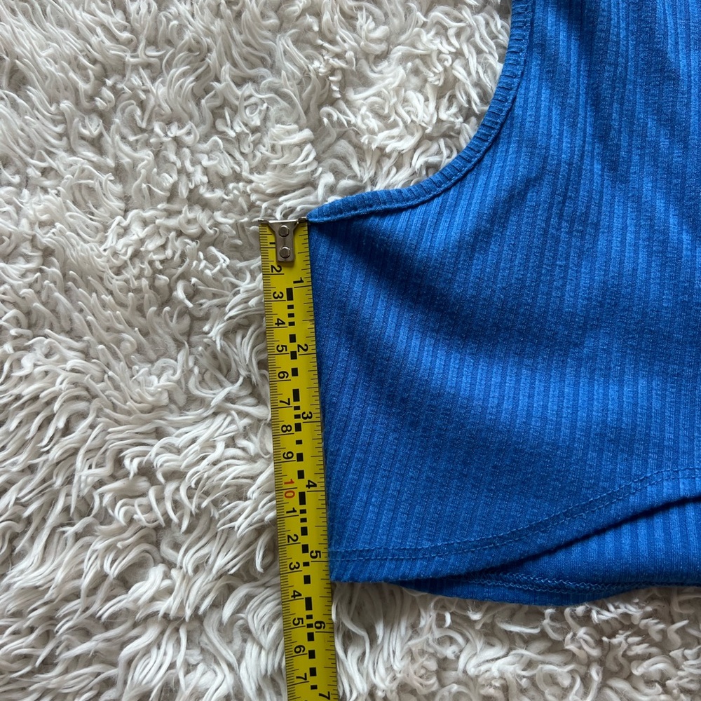 Princess Polly Vibrant Blue Ribbed Top - Picture 5 of 5